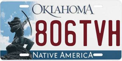 OK license plate 806TVH