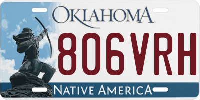 OK license plate 806VRH
