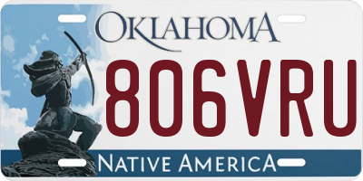 OK license plate 806VRU