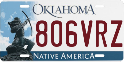 OK license plate 806VRZ