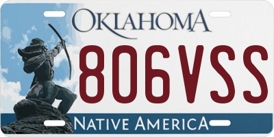 OK license plate 806VSS