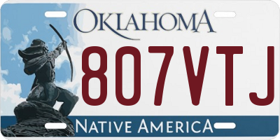 OK license plate 807VTJ