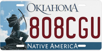 OK license plate 808CGU