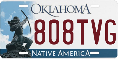 OK license plate 808TVG