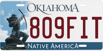 OK license plate 809FIT
