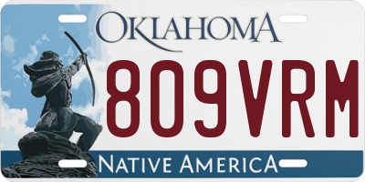 OK license plate 809VRM