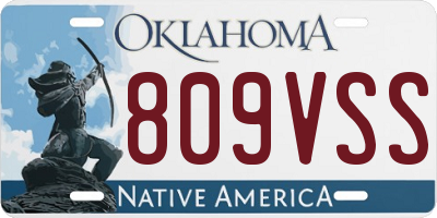 OK license plate 809VSS