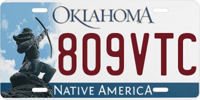 OK license plate 809VTC