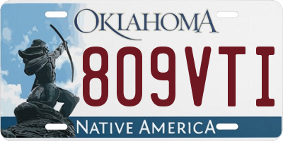 OK license plate 809VTI
