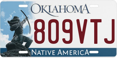 OK license plate 809VTJ