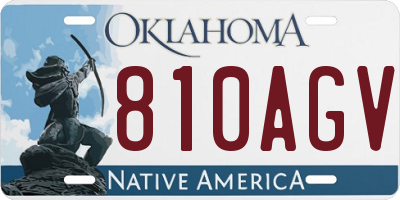 OK license plate 810AGV