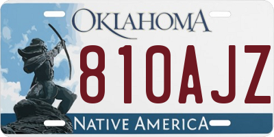 OK license plate 810AJZ