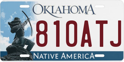 OK license plate 810ATJ