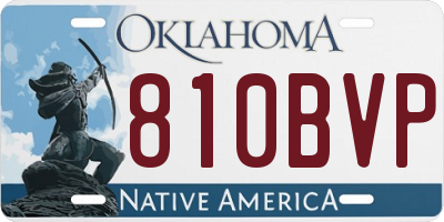 OK license plate 810BVP