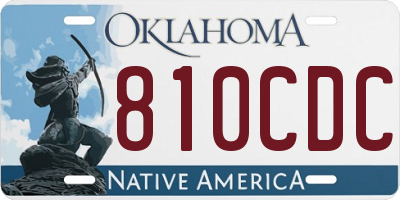 OK license plate 810CDC
