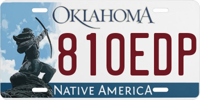 OK license plate 810EDP