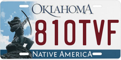 OK license plate 810TVF