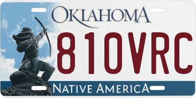 OK license plate 810VRC
