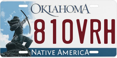 OK license plate 810VRH