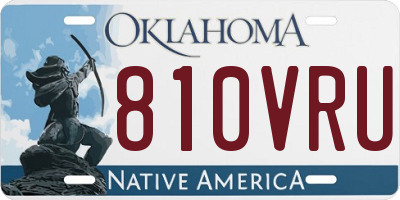 OK license plate 810VRU