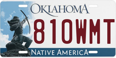 OK license plate 810WMT