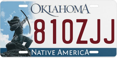 OK license plate 810ZJJ