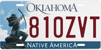 OK license plate 810ZVT
