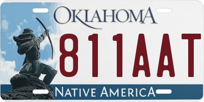 OK license plate 811AAT