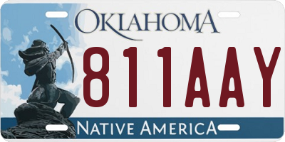 OK license plate 811AAY