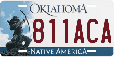 OK license plate 811ACA