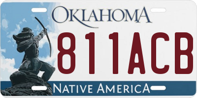 OK license plate 811ACB