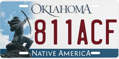 OK license plate 811ACF