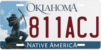 OK license plate 811ACJ