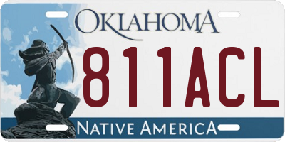 OK license plate 811ACL
