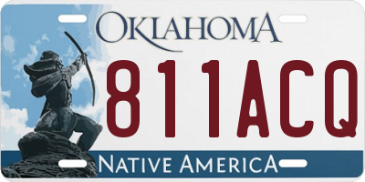 OK license plate 811ACQ