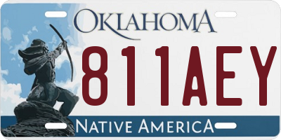 OK license plate 811AEY