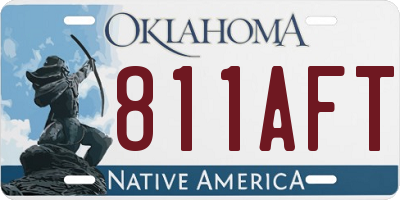 OK license plate 811AFT