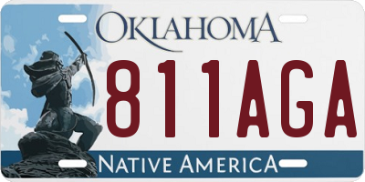 OK license plate 811AGA