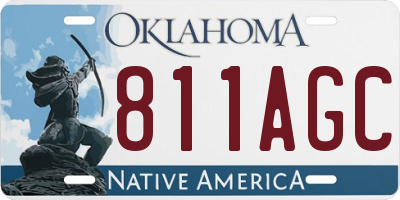 OK license plate 811AGC