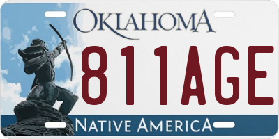 OK license plate 811AGE