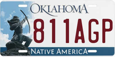 OK license plate 811AGP