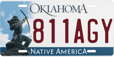 OK license plate 811AGY