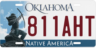 OK license plate 811AHT