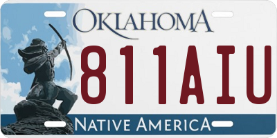 OK license plate 811AIU