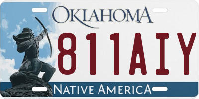 OK license plate 811AIY