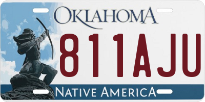OK license plate 811AJU