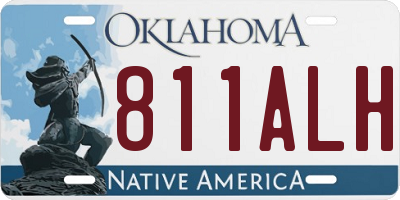 OK license plate 811ALH