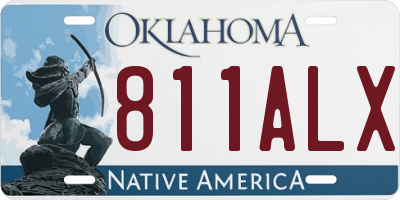 OK license plate 811ALX