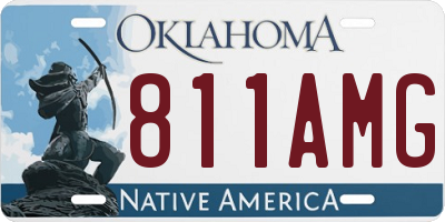 OK license plate 811AMG