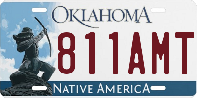 OK license plate 811AMT